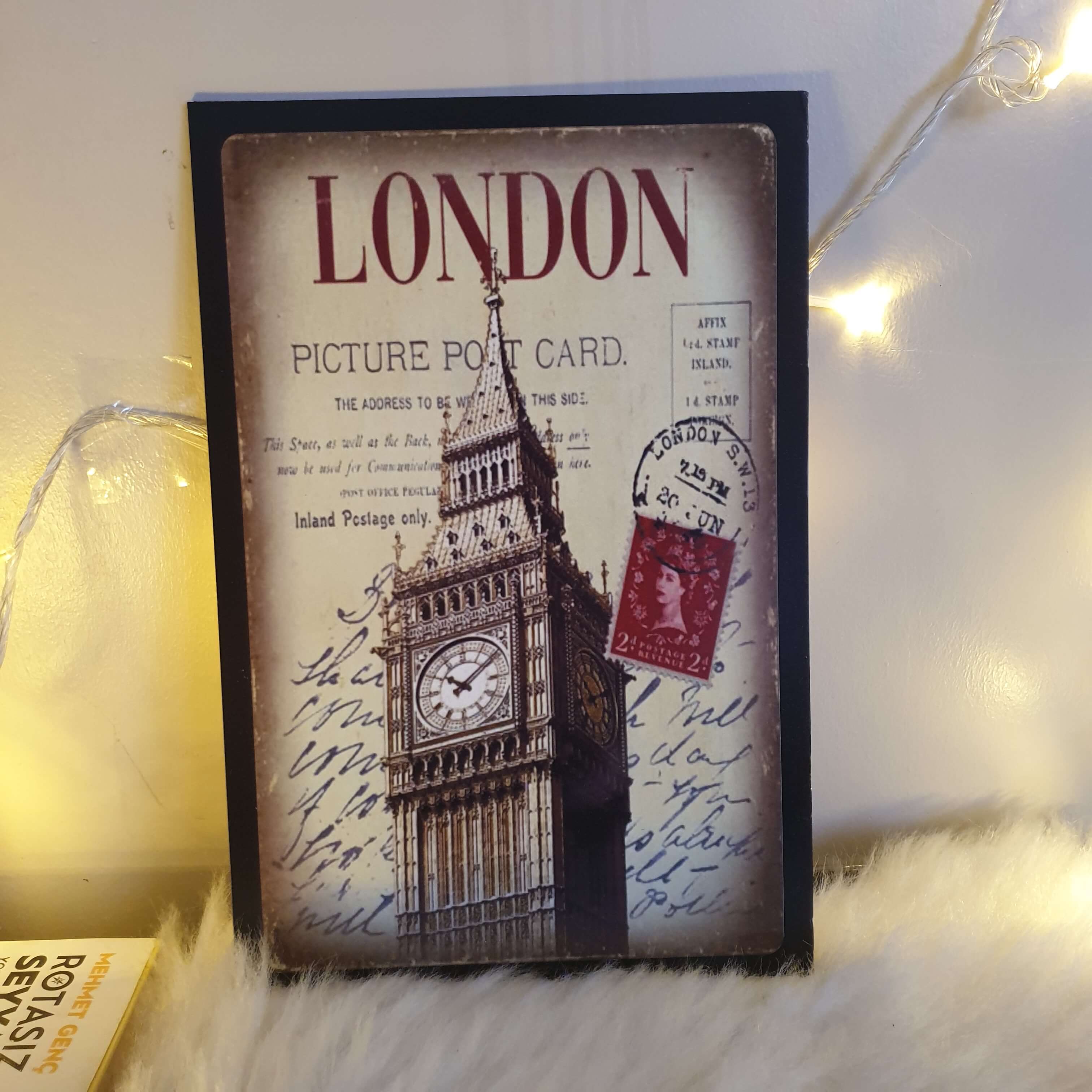 London Ahşap Poster